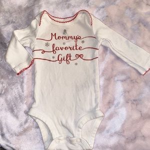 mommy’s favorite gift christmas onesie NB